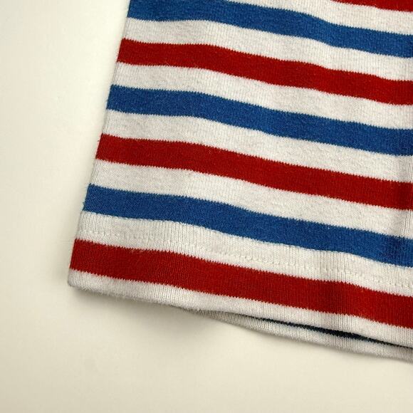 Hanna Andersson Organic Red White & Blue Striped Pajama Set - Picture 2 of 9